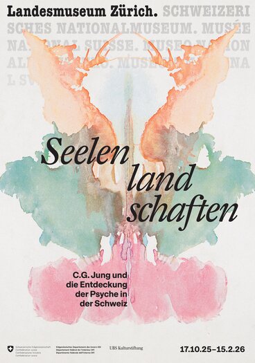 Key visual of the exhibition «Landscapes of the mind. C.G. Jung and the exploration of the human psyche in Switzerland»