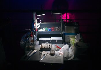 Laboratorio di drug checking mobile, 2015 | © © Foto: Daniel Allemann