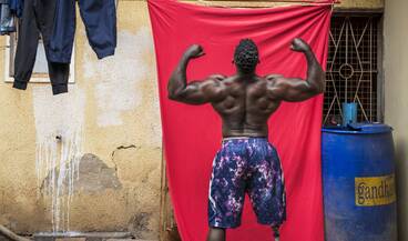 Key visual of the exhibition World Press Photo 2025. Photo: © Marijn Fidder
