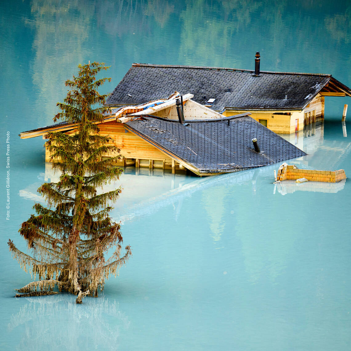 Keyvisual der Ausstellung Swiss Press Photo 26. Foto © Laurent Gilliéron