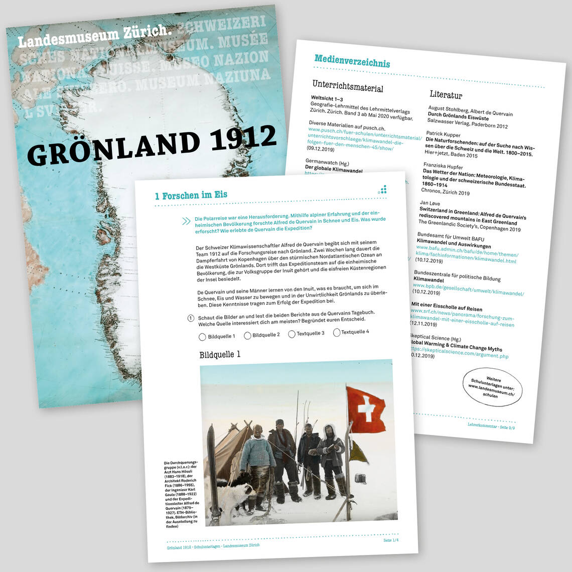 Einblick in die Schulunterlagen "Grönland 1912".