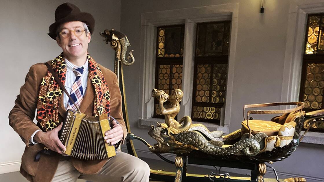 Porträt von Benjamin Müller während der Führung "Auf ins Museum".