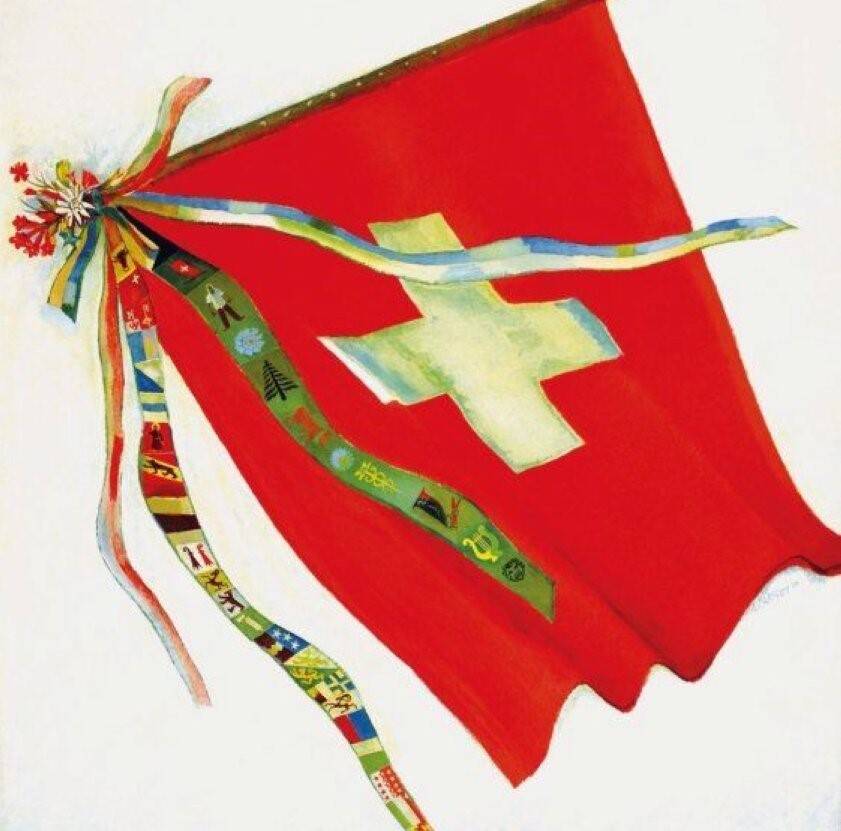 Detail of the poster for the Swiss National Exhibition of 1939 in Zurich.