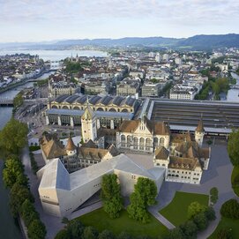 Das Landesmuseum aus der Luft