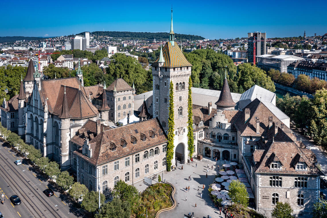 Das Landesmuseum aus der Luft