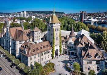 Das Landesmuseum aus der Luft
