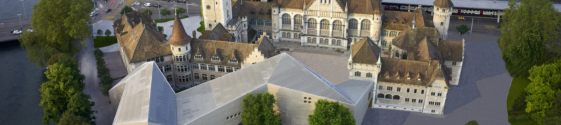 The Landesmuseum from the air