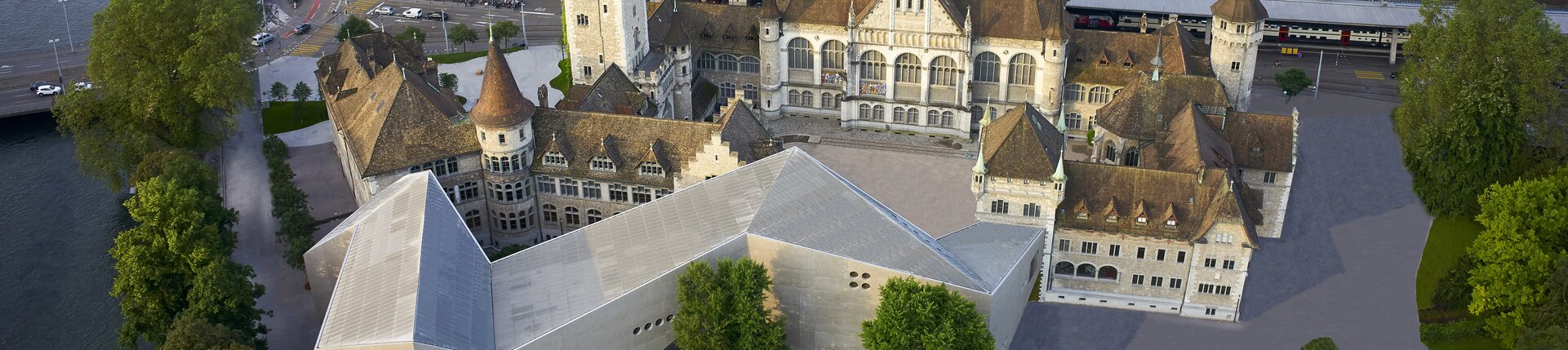 The Landesmuseum from the air