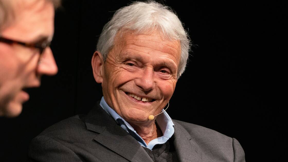 Der Historiker Christian Pfister bei einem Gespräch im Landesmuseum