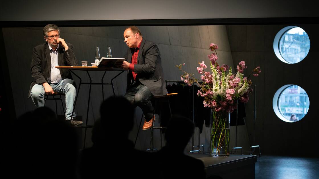 Der Schriftsteller Michail Schischkin bei einem Gespräch im Landesmuseum