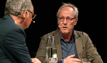 Der Historiker Jörg Baberowski bei einem Gespräch im Landesmuseum