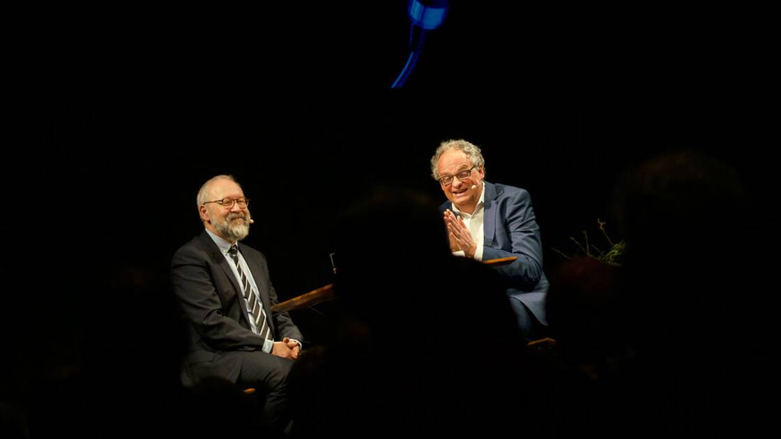 Der Historiker Herfried Münkler bei einem Gespräch im Landesmuseum
