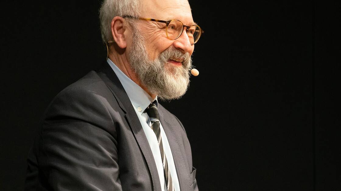 Der Historiker Herfried Münkler bei einem Gespräch im Landesmuseum