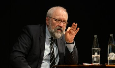 Der Historiker Herfried Münkler bei einem Gespräch im Landesmuseum