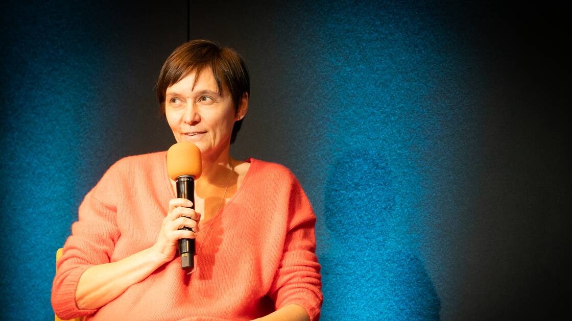 Normen unter der Haut: Der Körper ist politisch | Historikerin Caroline Arni und der Historiker Valentin Groebner | Moderation: Judith Grosse | © Schweizerisches Nationalmuseum