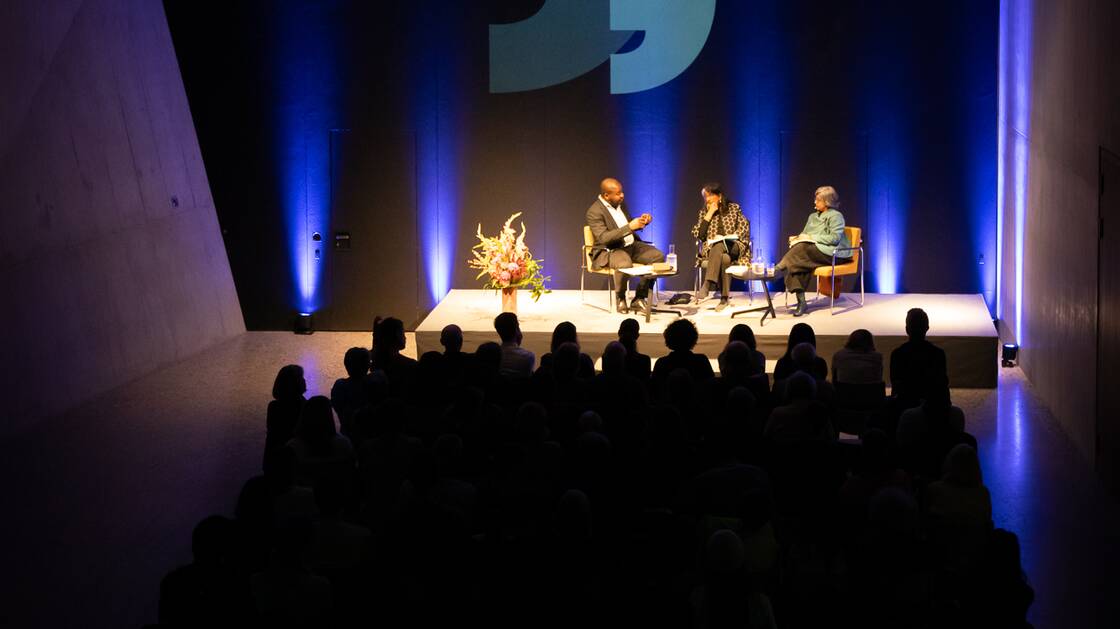 Shalini Randeria and Debjani Bhattacharyya | Host: Henri-Michel Yéré | © Schweizerisches Nationalmuseum