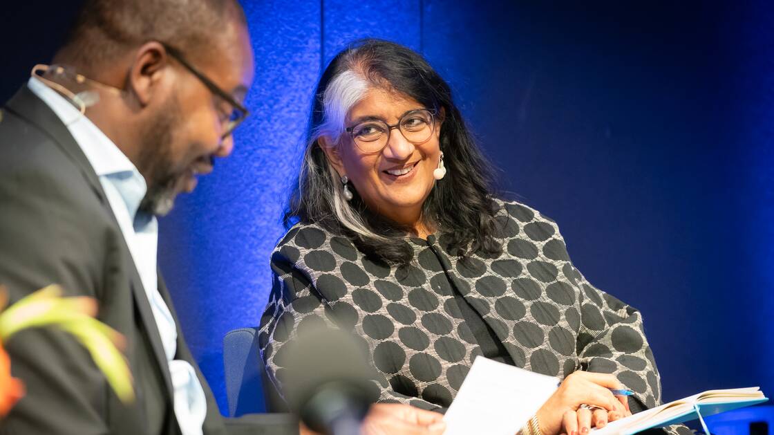 Shalini Randeria and Debjani Bhattacharyya | Host: Henri-Michel Yéré | © Schweizerisches Nationalmuseum