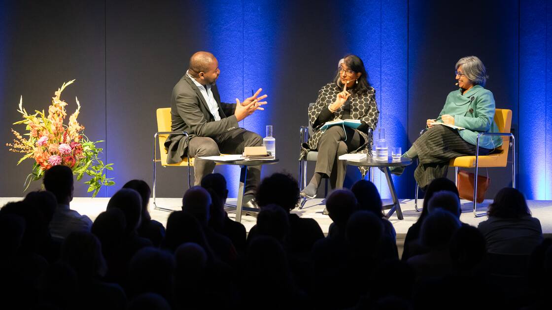 Shalini Randeria and Debjani Bhattacharyya | Host: Henri-Michel Yéré | © Schweizerisches Nationalmuseum