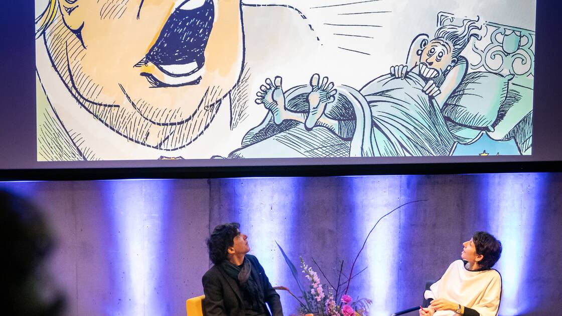The Power of Cartoons | Political cartoonists: Patrick Chappatte | Presenter: Monika Schärer | © Schweizerisches Nationalmuseum