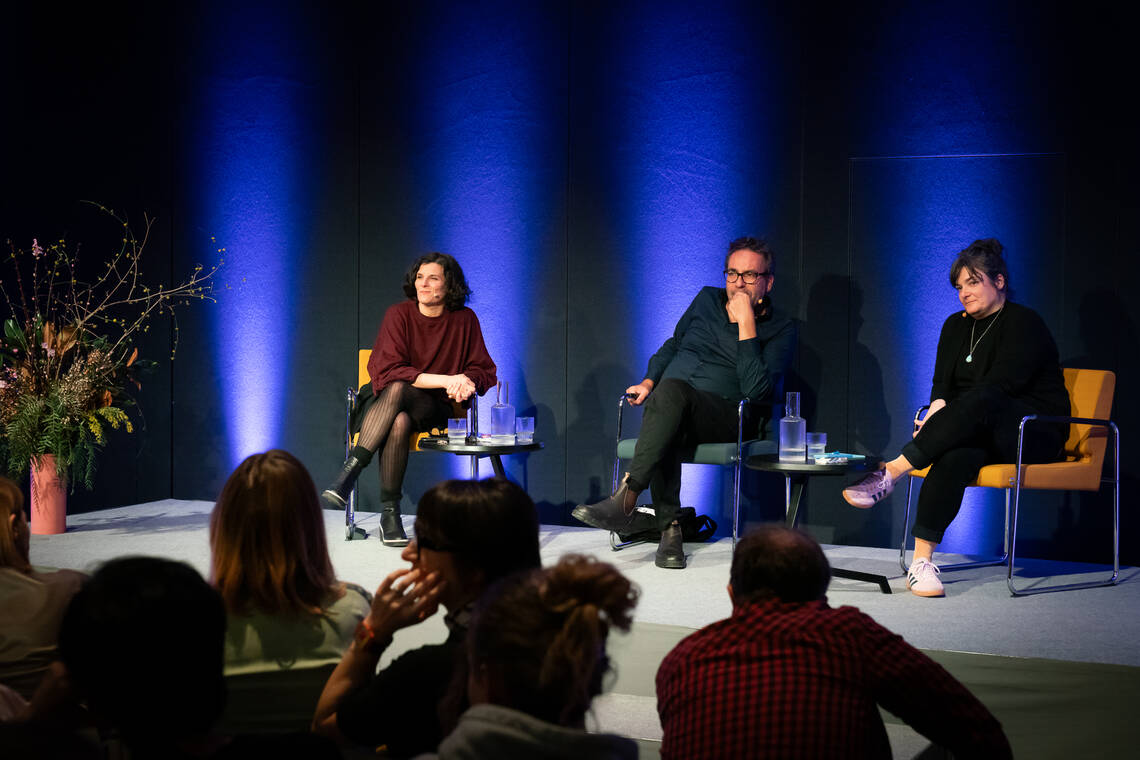 Grosse Diaspora – Migration aus Ex-Jugoslawien  | Historiker Damir Skenderovic und Soziologin Sandra King-Savic | Moderation: Inés Mateos, Expertin für Bildung und Diversität | © Schweizerisches Nationalmuseum