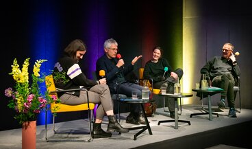 Von Rock bis Techno: Die Sprengkraft von Tonträgern und Tönen | Kulturjournalist Tobi Müller | Historiker Erich Keller | DJ Rosanna Grüter | Moderation Theresa Beyer | © Schweizerisches Nationalmuseum