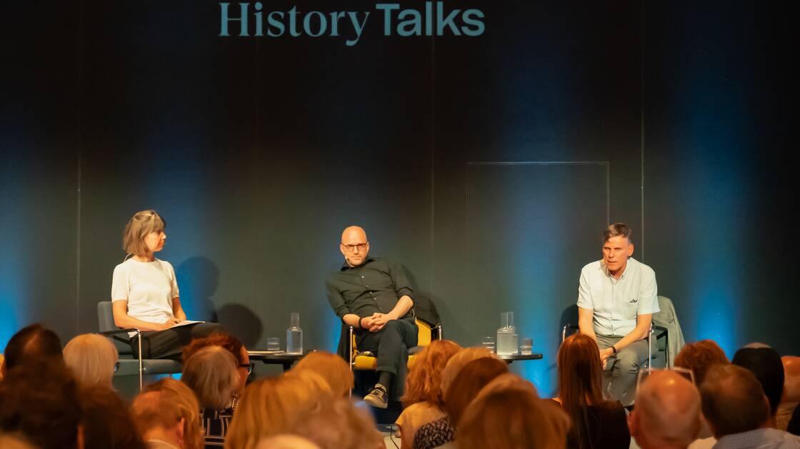 Verbrechen und Strafe – eine lange Geschichte | Literaturwissenschafter: Manuel Bauer| Historiker: Joachim Eibach | Moderation: Claudia Mäder | © Schweizerisches Nationalmuseum
