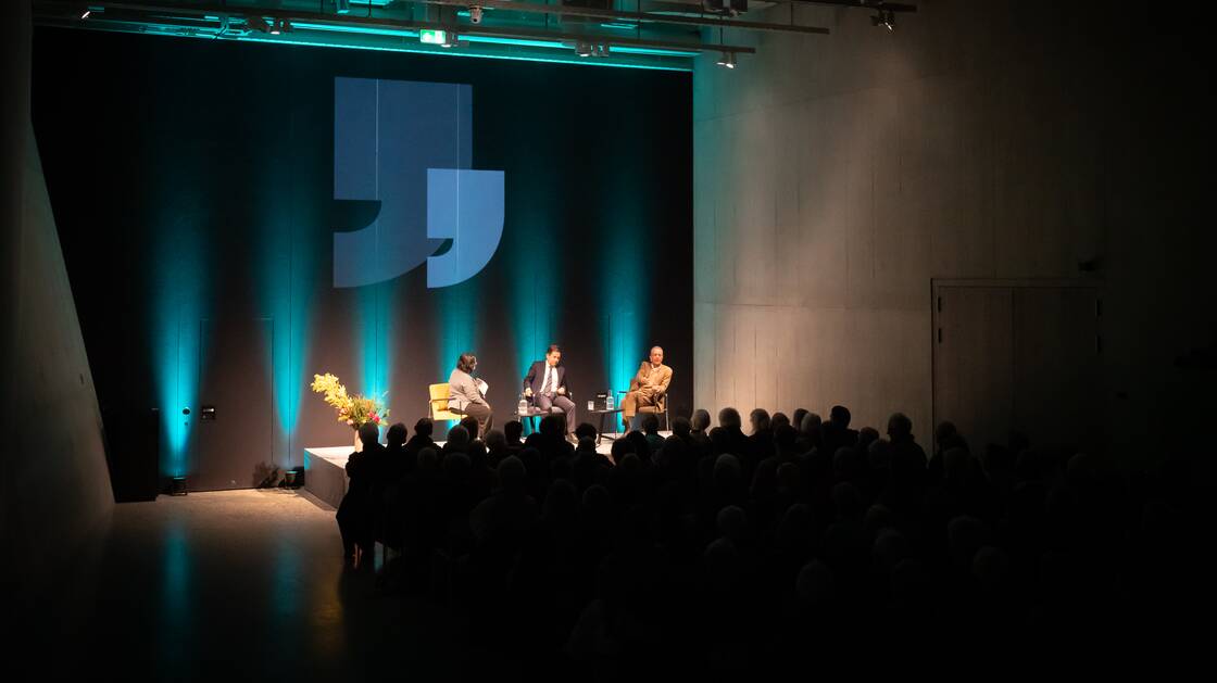 Kann die Schweiz noch entscheiden? | Tim Guldimann, Politikwissenschaftler und Diplomat  | Walter Thurnherr, ehemalige Bundeskanzler und Dozent für Staatswissenschaft | © Schweizerisches Nationalmuseum