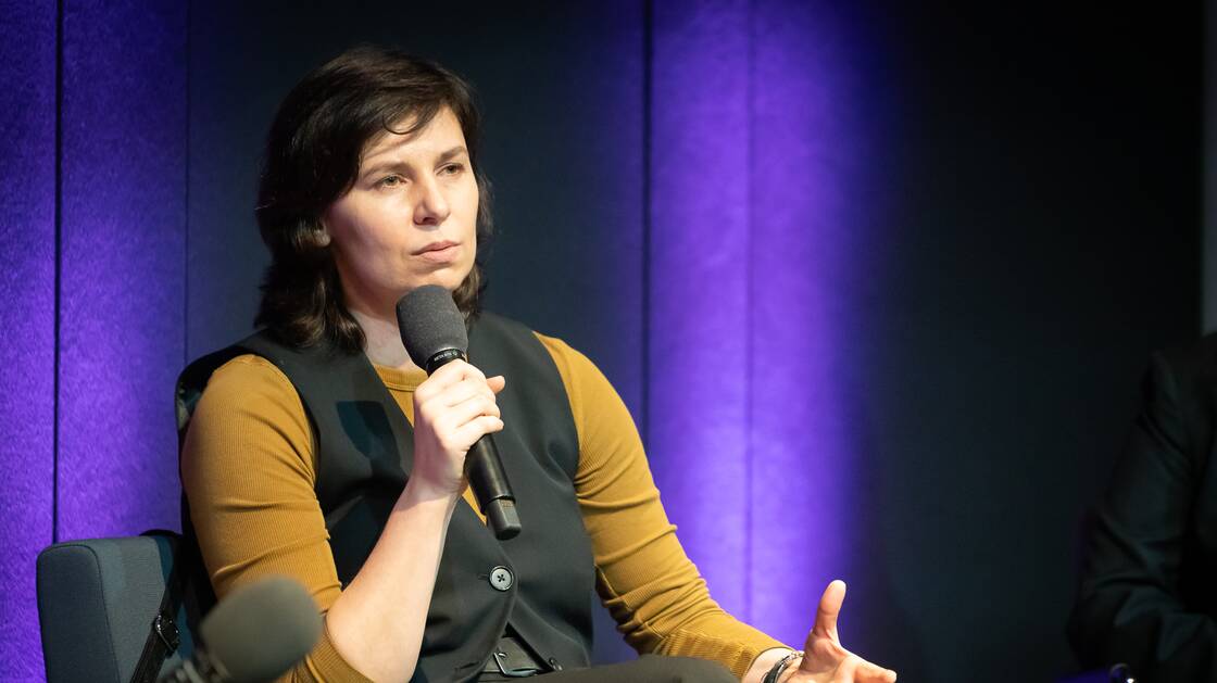 Biografie, Krieg und Diktatur| Schriftstellerin, Tanja Maljartschuk | Historikerin, Botakoz Kassymbekova | Moderation: Anna Jikhareva, Journalistin | © Schweizerisches Nationalmuseum