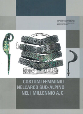 Frontespizio della pubblicazione "Costumi femminili nell'arco meridionale".