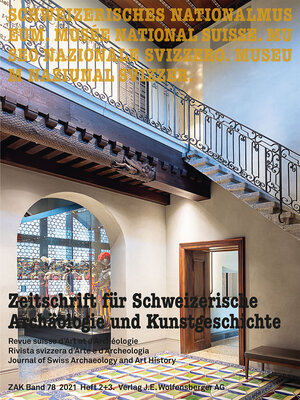 Page de couverture de la Revue suisse d'archéologie et d'histoire de l'art ZAK 2&3-2021