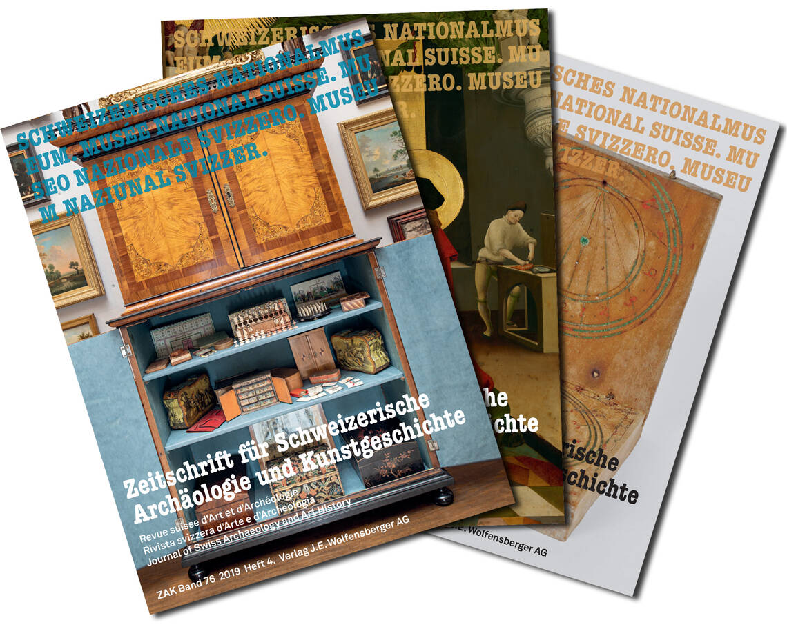 Covers der Zeitschrift für Schweizerische Archäologie und Kunstgeschichte ZAK 