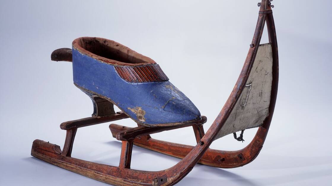 Schlittenkasten in Form eines Frauenschuhs, 1700-1800. | © Schweizerisches Nationalmuseum