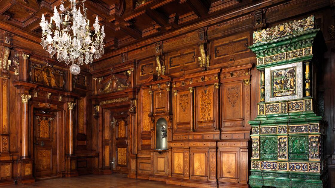 Prunksaal aus Casa Pestalozzi. Chiavenna. 1585